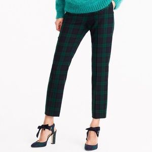 J Crew Martie Blackwatch Plaid Tartan Pants in 4P